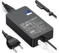 Chargeur Surface, 65W 15V 4A Alimentation pour Microsoft Surface Pro 3/4/5/6/7/7+/8/9, Surface Laptop 1/2/3/4/5/6/7, Surface Go 1/2/3, Surface Book 1/2/3, Surface LaptopGo 1/2/3, Surface Laptop Studio