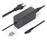Chargeur Surface Pro, 15V Alimentation pour Microsoft Surface Pro 11 10 9 8/Pro 7/Pro 7+/Pro 6/Pro 5/Pro 4/Pro 3/X, Surface Laptop, Surface Book, Surface Go Notebook/Tablette Chargeur avec Port USB