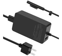 Chargeur Surface Pro 4 Pro 6, alimentation 44 W, adaptateur secteur chargeur compatible avec Microsoft Surface Pro 3/4/5/6/7, Surface Laptop 1/2/3, Surface Book, Surface Go 1/2