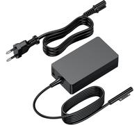 Chargeur Surface Pro 65W Alimentation Adaptateur Pour Microsoft Surface Pro X/9/8/7/6/5/4/3, Surface Go 2/3, Surface Laptop 4/3/2, Surface Book, 1625 1706 1735 1800 1963 Surface Chargeur Avec Port Us