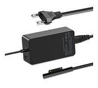 Chargeur Surface Pro, 65W Chargeur Microsoft Surface pour Pro 10/9/8/7+/7/6/5/4/3/X, sur-Face Laptop 6/5/4/3/2/1, SurfaceGo Tablet, SurfaceBook 3/2/1, sur-Face Laptop Studio, avec Port USB