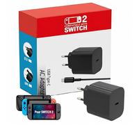 Chargeur Switch 2, 60W Chargeur pour Nintendo Switch 2 avec Mode TV 4K
