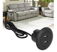 Chargeur - TBEST - Inclinable Électrique - Double Port USB - Rétroéclairage LED Bleu - Compatible Canapé