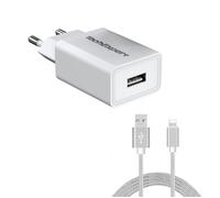 Chargeur - TECHEXPERT - Kit Charge Rapide - Blanc - 1 mètre - iPhone 6/7 Compatible