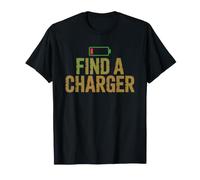 Chargeur Telephone Batterie Chercheur De Anxiete du Vie T-Shirt