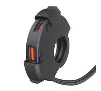Chargeur Telephone Moto pour Kawasaki Brute Force 650 2009-2017, Double Port USB Type-C Charge Rapide Étanche Anti-Poussière