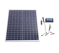 Chargeur téléphone portable panneau solaire 22W 18V kit polycristallin IP65 étanche - kit photovoltaïque portable pour maison, camping, bateau et camping - car
