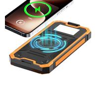 Chargeur Téléphone Solaire | 10000mAh Étanche Survie,Chargement sans Fil Pack Batterie Solaire,pour Road Trip Pêche Randonnée Camping Randonnée Pédestre Voyage Festival De Musique Smartphone Appareil