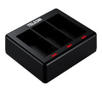 Chargeur Telesin pour 3 batteries + 2 batteries pour GoPro 13 | ✅ Livraison gratuite à partir de 100 €