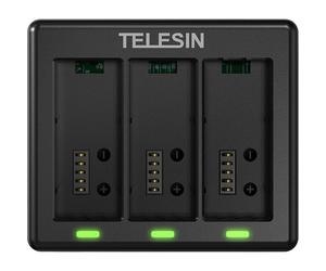 Chargeur Telesin pour 3 batteries - GoPro Hero 13