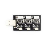 Chargeur Tinyhawk Pièces-6-Port 1s Lipo Usb Ph2.0 Nanohawk Fpv Course Drone Rc Chargeur D'avion-Générique