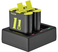 Chargeur Tri-Channel + 2 Batteries Telesin Pour Gopro Hero 9 / 10 / 11 / 12 (Gp-Btr-903-B)