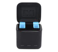Chargeur triple de batteries TELESIN avec étui de rangement et indicateur LED, compatible avec les batteries GoPro Hero 9