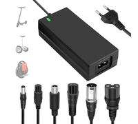 Chargeur Trotinette Electrique, 42V 2A Chargeur Hoverboard avec 5 Connecteurs, Universel Trottinette Batterie Chargeur pour Scooter Électrique, Planche à Dérive, Monocycle