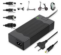 Chargeur Trotinette Electrique, 42V 2A Chargeur Hoverboard, Chargeurs pour Batterie au Lithium 36V, avec 4 Connecteurs