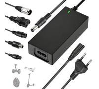 Chargeur Trotinette Electrique 42V 2A, Chargeur Hoverboard Universel 36V avec 6 Connecteurs, Adaptateur d'alimentation Connecteurs Compatible avec Xiaomi M365 Escooter Vélo Électrique E-Bike