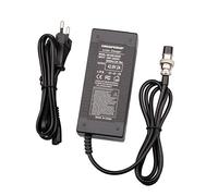 Chargeur Trotinette Electrique 42V Chargeur pour vélo électrique 36V Speedway Mini 4 Pro Trottinette Zero8 speedtroot ST12 mobygum Sortie 2A Standard 3 Broches GX16 (1+ 3-) 12mm Adaptateur