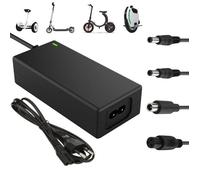 Chargeur Trotinette Electrique -Accessoires Trottinette Electrique-avec 4 Connecteurs - 42V 2A - pour Hoverboard, Scooter Électrique