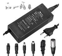 Chargeur Trotinette Electrique, Wyxron Chargeur Hoverboard 54.6V 2A Overboard avec 6 Connecteurs pour 48V Li-Batterie, pour Hoverboard/E-Scooter/Planche à Dérive