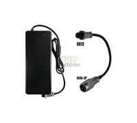 Chargeur trottinette 48V / 54.6V - 2A avec connecteur GX12 - 3 pins