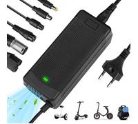 Chargeur Trottinette électrique, 42V 2A Universel Chargeur Hoverboard pour Batterie Lithium 36V avec 6 Connecteurs