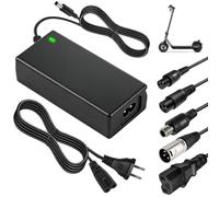 Chargeur Trottinette Électrique avec 6 Connecteur pour Batterie Lithium 36V | 42V 2A Alimentation Trotinette Compatible avec Xiaomi, M365/Pro 2, Ninebot Segway, Wispeed, Hoverboard Scooter Électrique