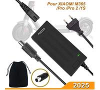 Chargeur Trottinette électrique Xiaomi M365/Essential/1S/Pro/Pro2 Chargeur Rapide 42V 2A Adaptateur Xiaomi Ninebot Segway