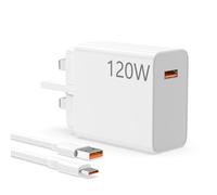 Chargeur Turbo USB 120 W pour Xiaomi Redmi avec câble de charge Turbo 6A de type C 2 m pour Xiaomi 14 13 12 13T 12T 12s Pro, Redmi Note K70 K60 K50 12 11 Pro Plus Black Shark 4 5 Poco X5 F4