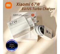 Chargeur Turbo Xiaomi 67W pour Mi13 12 11, adaptateur de chargeur Turbo avec câble Type C de 1M, Poco F5 F3 X5Pro X4 X3 Redmi Note 13 12 11 14 67W EU Set Box