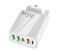 Chargeur type C | 4 ports de charge rapide, chargeur PD multifonction pour voyage, maison, voiture, avion, utilisation intérieure et extérieure