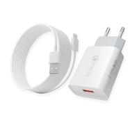 Chargeur Type C Charge Rapide pour Samsung Galaxy A54,A52S,A53,A34,A14,S23,S22,S21,S20 FE,S10,S9,S8 Plus,Z Flip3,Z Fold3,M53 5G, LG, Xiaomi Note9, Huawei, Google Téléphone, avec 2m Câble USB C