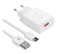 Chargeur Type C Charge Rapide pour Samsung Galaxy S22 S21 S20 S10 S9 S8 Puls, Note 9/8, Z Filp3, A04S A05S A13 A14 A15 A21S A25 A33 A34 A40 A50 A51 A53 A55 A71 M54 M34 M14 5g, avec 2m Câble USB C