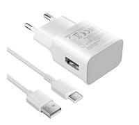 Chargeur Type C Rapide pour Samsung Galaxy A16 A15 A14 A13 A12 5G S10 S9 S8 A05S A54 A34 A23 A53 A33 S25 S24 S23 S22 S21 S20 Huawei P40 P50 Mate 20 Mate 30 Fast Charge Adaptateur Secteur