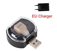 chargeur UE - Amplificateur de voix de son numérique de Mini prothèse auditive sans fil Invisible de ZDC-900CF
