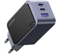 Ugreen Chargeur secteur GaN Infinity 65W 3 ports (2x USB-C + 1x USB-A) Gris