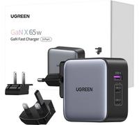 Chargeur Ugreen Nexode, 2X Usb-C + Usb, 65W