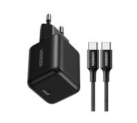 Chargeur Ugreen X513 30 W GaN 1x USB-C avec Câble USB-C 1 m Noir