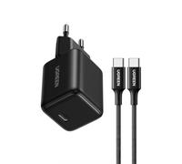 Chargeur Ugreen X513 30 W GaN 1x USB-C avec Câble USB-C 1 m Noir