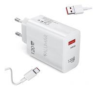 Chargeur ultra rapide 120 W Turbo Charging 5.0 avec câble USB C 6A pour Xiaomi, Redmi Note, Mi, Poco, Samsumg, Chargeur USB C Charge rapide