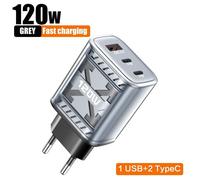 Chargeur Ultra-rapide 120W, haute qualité, charge rapide pour Oneplus Realme Type C, Station de charge pour iPhone Xiaomi