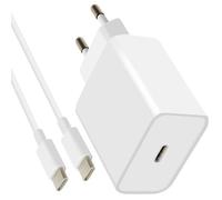 Chargeur Ultra Rapide 20W avec Câble USB-C 1 mètre Mayaxess Blanc