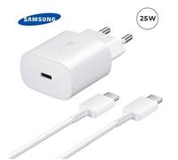 Chargeur Ultra Rapide 25W Adaptateur secteur Original Samsung + Cable USB-C USB-C pour Samsung Galaxy A14 5G 6.6"" - Blanc