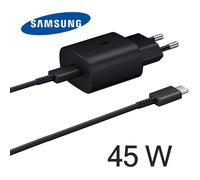 Chargeur Ultra Rapide 45W Adaptateur secteur Original Samsung + Cable USB-C vers USB-C Pour Samsung Galaxy A25 5G SM-A256B