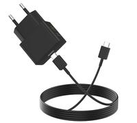 Chargeur Ultra-Rapide USB C 25W et Câble USB-C vers Type-C 1m, Compatible avec PD 3.0 pour Samsung Galaxy S26 S24 A17 A26 A16 A35 A54 A53 A33 5G Z Flip7 FE Pixel 8 /pour iPhone 15 17e Air, Noir