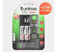 Chargeur Uniross Quick LCD Charger avec 4 piles AA