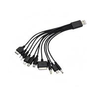 Chargeur universel 10 en 1 avec plusieurs têtes, câbles de charge de téléphone pour plusieurs appareils, câbles de charge USB compatibles avec Samsung, LG, Huawei ZTE et Sony Ericsson Nokia PSP