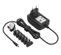 Chargeur Universel 12V 2A Adaptateur Secteur pour Lecteur DVD Portable | Pour Lampe LED, boîtier décodeur, Haut-parleurs, Routeur, Réservoir de Poissons, Webcam, Scanner, Interrupteur, avec 7 fiches
