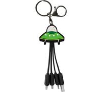 Chargeur Universel 3 En 1 Yello Koko Andy Usb A Vers Usb C Micro Et Lightning 15 Cm Soucoupe Noir