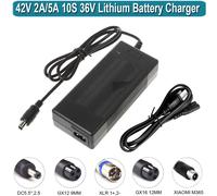 Chargeur universel 42V 2A 5A pour batterie au lithium 36V 10S. Remplacement rapide et intelligent pour toutes les marques électriques 36 volts 3