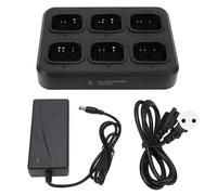 Chargeur universel intelligent avec indicateur LED, base de charge 6 voies, chargeur multi-appareils avec processus de charge sécurisé, matériau